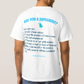 君はスーパーヒーローか?Tシャツ Tシャツ (裏面)