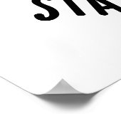 君はチューンギタープンにとどまおもしろいらねばならない ポスター (角)