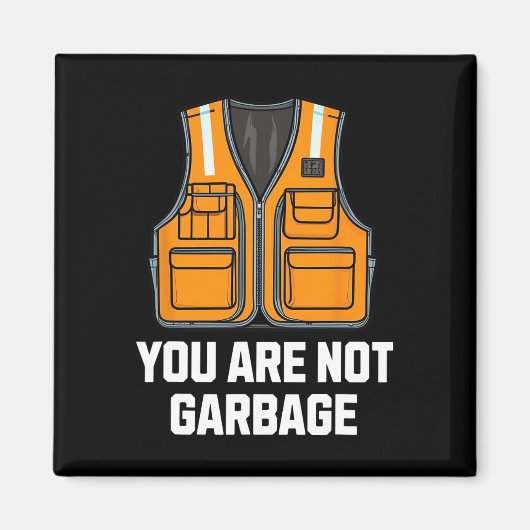 君はチョッキを着て派手ではない マグネット (正面)