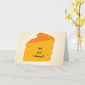 君はチーズなら年は関係ない カード (黄色い花)