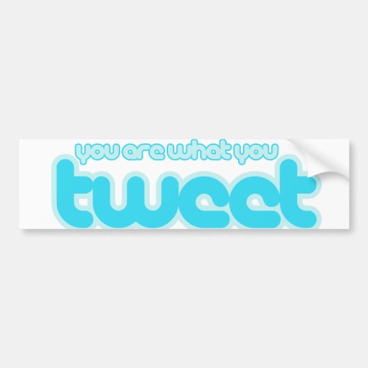 君はツイートする バンパーステッカー (正面)