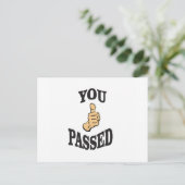 君はテストに合格するうん ポストカード (スタンド正面)