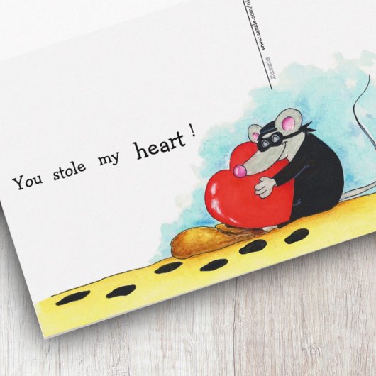 君はニコール・ジャネスが私のハートポストカードを盗んだ ポストカード