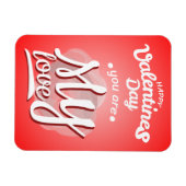 君はハッピーバレンタインデー マグネット (横)