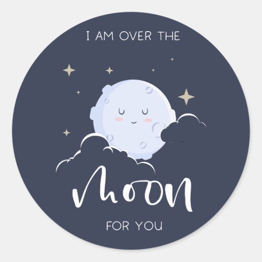 君はバレンタインだから私は月を越えた ラウンドシール (正面)