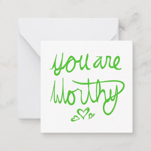 君はバレンタインにふさわしい ノートカード (正面)