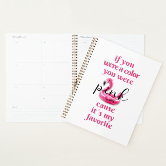 君はピンクだった –  プランナー手帳 (ディスプレー)