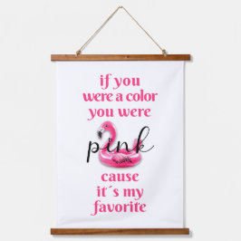 君はピンクだった –  吊り下げ型タペストリー