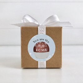 君はホットチョコレート爆弾ラベル ラウンドシール