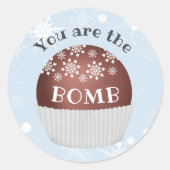 君はホットチョコレート爆弾ラベル ラウンドシール (正面)