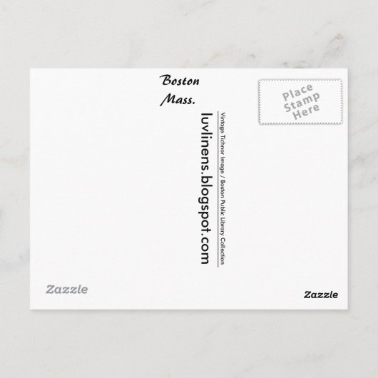 君はボストンまで豆来を知らぬ ポストカード (裏面)