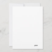 君はマ招待されルティーニに……... 招待状 (裏面)