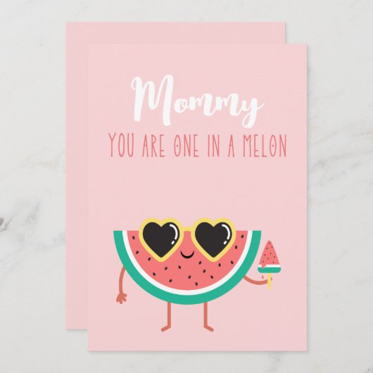 君はメロンを作った母親のデイカードに入っている シーズンカード (正面/裏面)