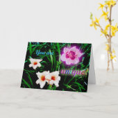 「君はユニーク!」誕生日カード カード (黄色い花)