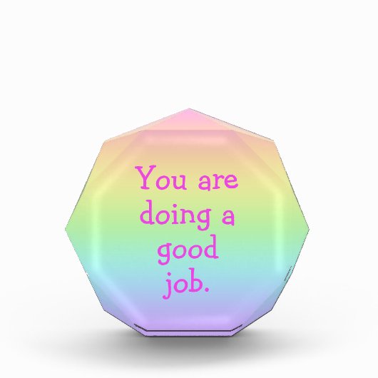 君はレインボーのアクリル板を上手に使っている フォトブロック (正面)