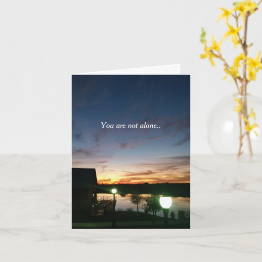 君は一人じゃない カード (黄色い花)