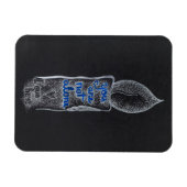 君は一人で蝋燭の慈悲心の引用文 マグネット (横)