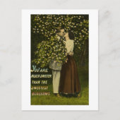 君は一番甘い花よりも甘い ポストカード (正面)