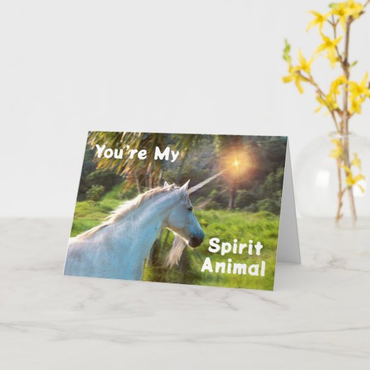 君は一角獣だ カード (黄色い花)