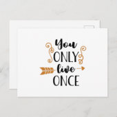 君は一遍しか生きぬ ポストカード (正面/裏面)