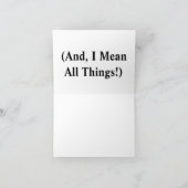 君は万事うまくやっている。おもしろい シーズンカード (内部)