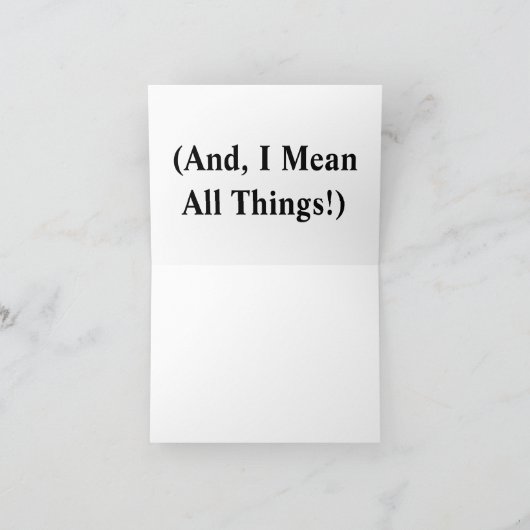 君は万事うまくやっている。おもしろい シーズンカード (内部)