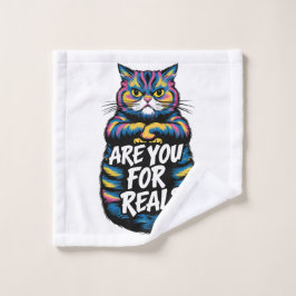 君は不機嫌実在なおもしろい猫か ウォッシュタオル