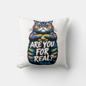 君は不機嫌実在なおもしろい猫か クッション (正面)