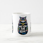 君は不機嫌実在なおもしろい猫か コーヒーマグカップ (中央)