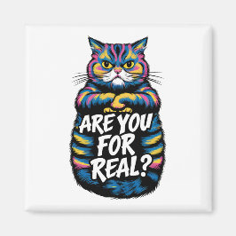 君は不機嫌実在なおもしろい猫か マグネット