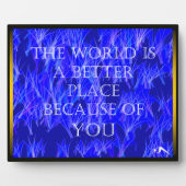 君は世界に歯垢を付けるのだ フォトプラーク (正面)