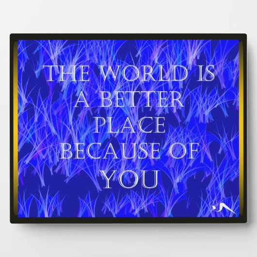 君は世界に歯垢を付けるのだ フォトプラーク (正面)