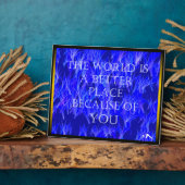 君は世界に歯垢を付けるのだ フォトプラーク (側面)