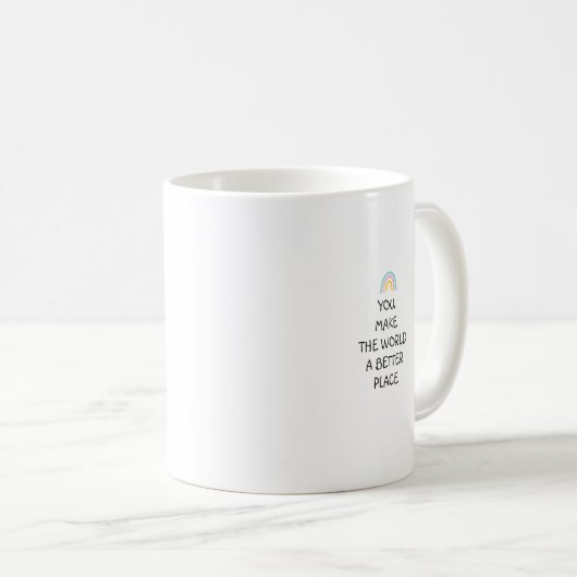 君は世界を好くする コーヒーマグカップ (正面右)