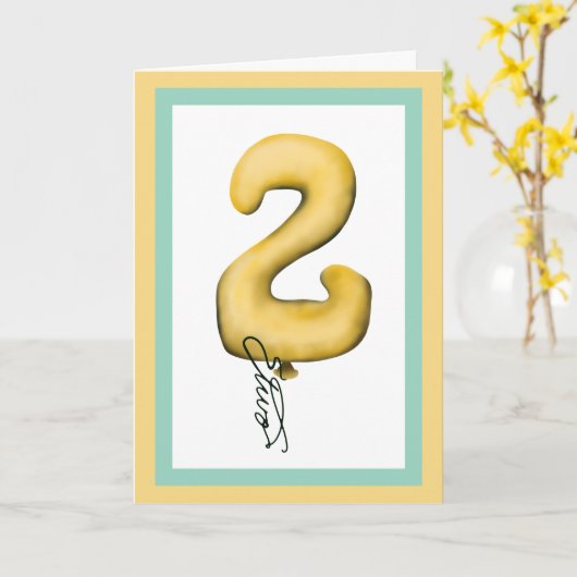 君は二人だ カード (黄色い花)