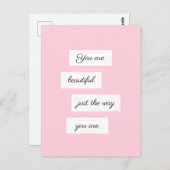 君は今のままで美しい ポストカード (正面/裏面)