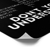 君は何が分からないかCNCマシニスト ポスター (角)