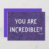 君は信じ難いカッコいいことわざ ポストカード (正面/裏面)