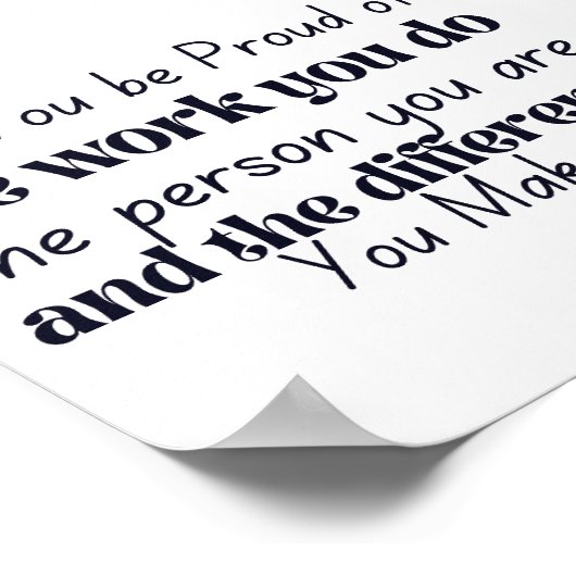 君は働誇りを持ったき者になりますように ポスター (角)