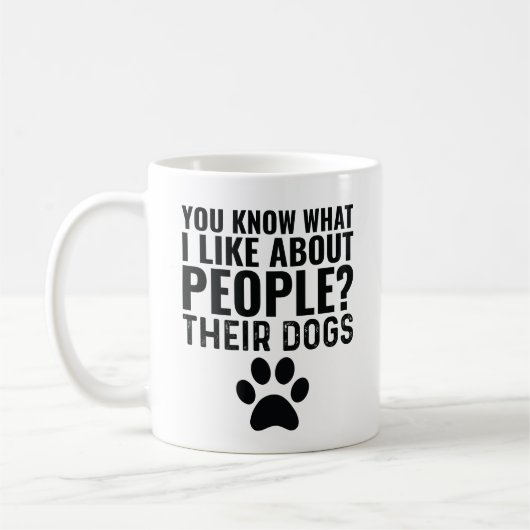君は僕が犬を飼っている人の好きな事を知っているだろう コーヒーマグカップ (左)