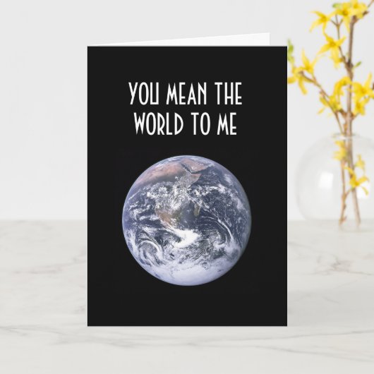 君は僕にとって世の中の意味だ カード (黄色い花)