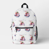 君は僕にアイスクリームをメルトメイクさせる プリントバックパック (正面)