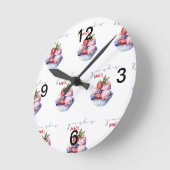 君は僕にアイスクリームをメルトメイクさせる ラウンド壁時計 (傾斜)