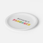 君は僕にパンケーキを食べた ペーパープレート (アングル)