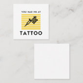 君は僕に刺青を入れた スクエア名刺 (正面/裏面)