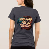 君は僕に挨拶をした トライブレンドＴシャツ (裏面)