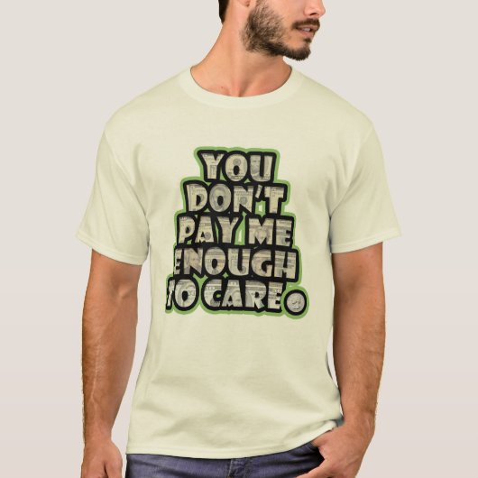 君は僕に金を出せ気にぬ Tシャツ (正面)