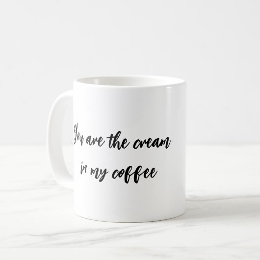 君は僕のコーヒーの中で一番おいしい コーヒーマグカップ (正面左)
