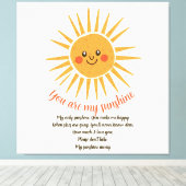 君は僕のサンシャインの歌詞だ キャンバスプリント (インサイチュ (ウッドフロア))