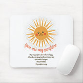 君は僕のサンシャインの歌詞だ マウスパッド (マウス)